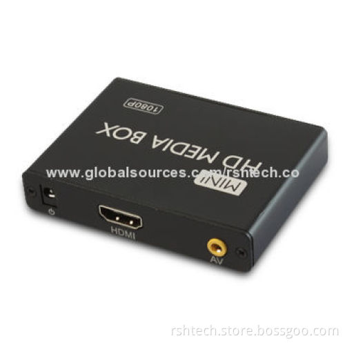 Mini Full HD Media Player, 1,080P Portable Box, 1,080-pixel HDMI® Output, 50 to 60Hz Frequency